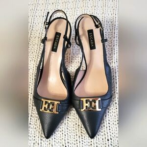 Escada Slingback Leather Pumps Size 38